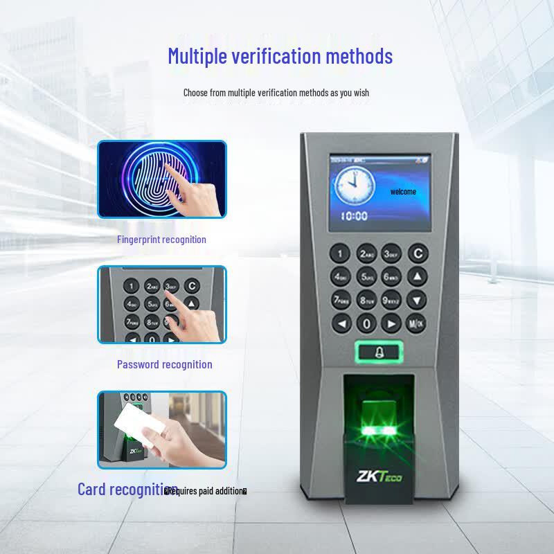 ZKTECO F18 Fingerprint Access Control & Time Attendance Terminal CN plug (adapter included)