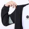 Move Sports Cross Descente Stretch Nylon Jacket with or without UV Protection BKKH Size L Men's 4-Way Two-Tone Full-Zip Hood, Water-Repellent, (UPF