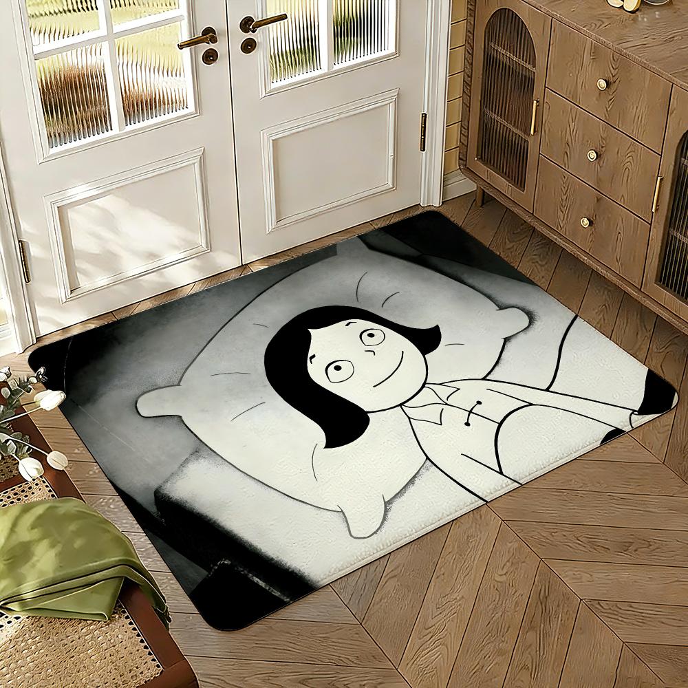 Persepolis Floor Mat Soft Thickened Absorbent Non-Slip Bedroom Living Room Door Mat Home Decor Flannel Rugs
