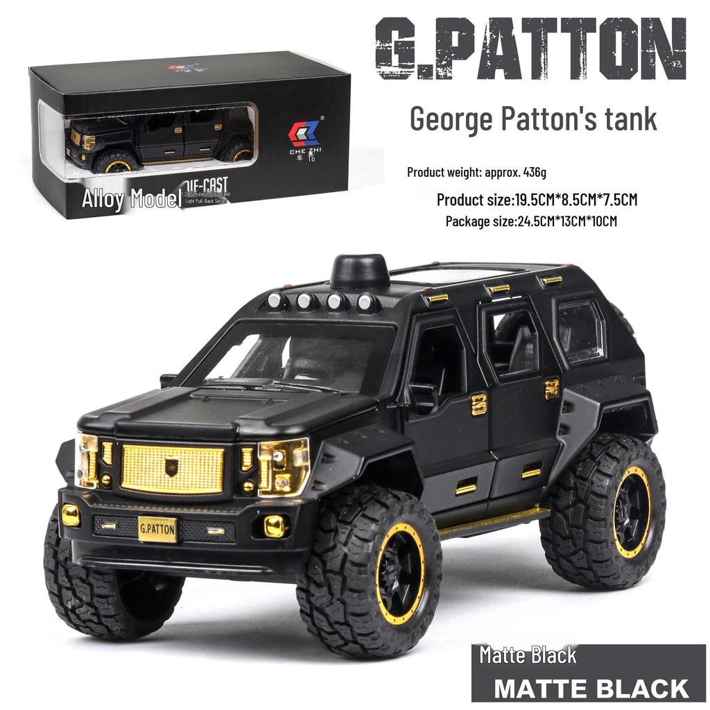 1:24 G63 Alloy Off-Road Toy Car, Six-Doors Open, Light & Sound, Pull-Back Action for Kids