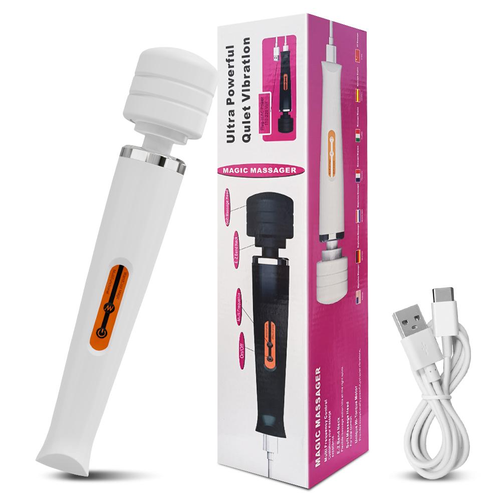 Massaggiatore Corporeo Grande Av Vibrazione Forte Stimolatore Punto G Clitoride Potente Bacchetta Magica Vibratore Per Donne Giocattoli Sessuali Per Adulti Per Donna