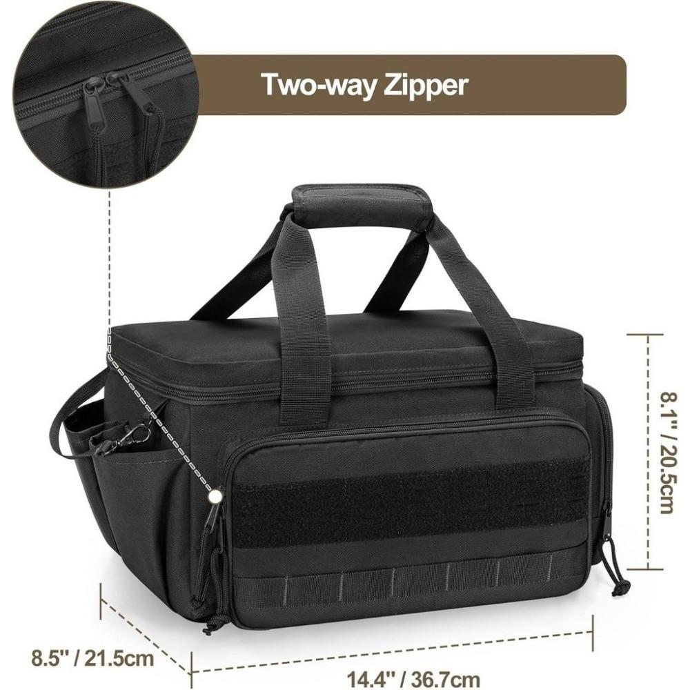 Black Hand Tool Bag Men Work Handbag Multifunctional Tool Storage Bag