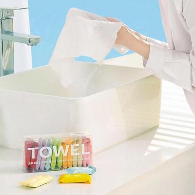 7/14PCS Super Absorbent Disposable Portable Compressed Towel Travel Washing Cloth Suitable For Outdoor Camping And Hiking