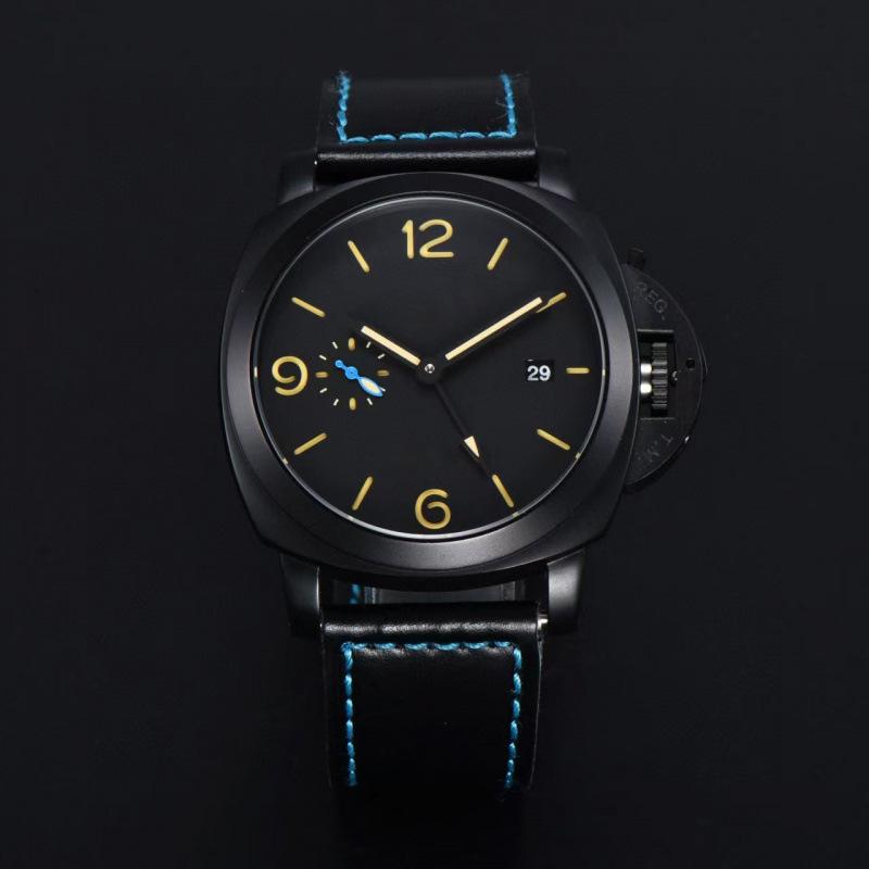 Men's Luxury Carbon Fiber Sports Watch - Sea Buckthorn Dial, Lumino Series, Fully Automatic Mechanical