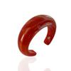 Siasiya Red Crescent Resin Stud Earrings – Women’s Autumn/Winter Collection: Elegant, Niche Style Hoops and Bracelet Set