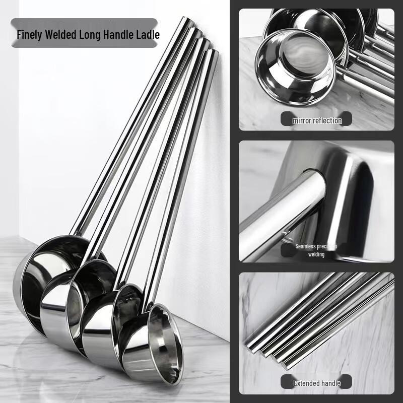 Juxin Stainless Steel Long Handle Soup Ladle