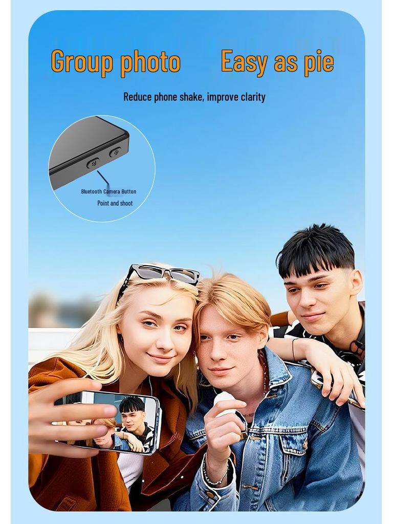 Wireless Mobile Phone Selfie Magnetic Projection & Rear Split Screen Display