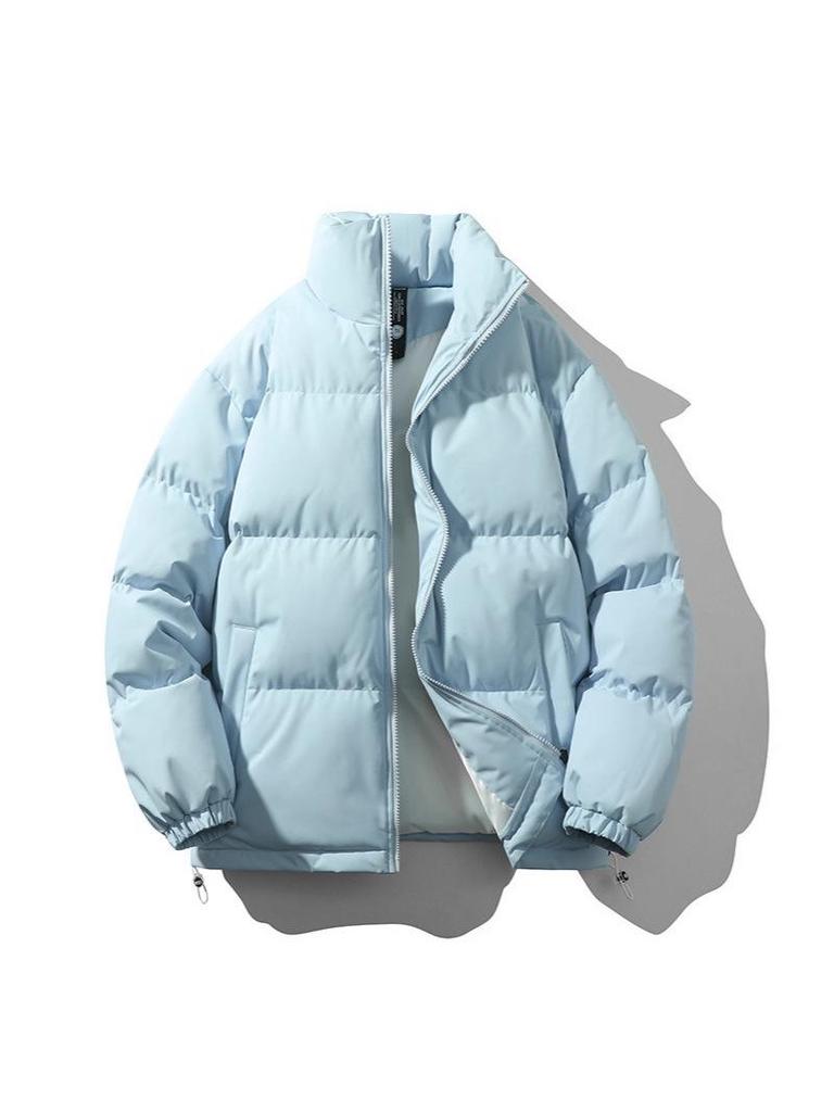 JSEN Trendy Cotton Stand Collar Down Jacket for Men & Women - 2025 Winter Warm Casual Couple Jacket.