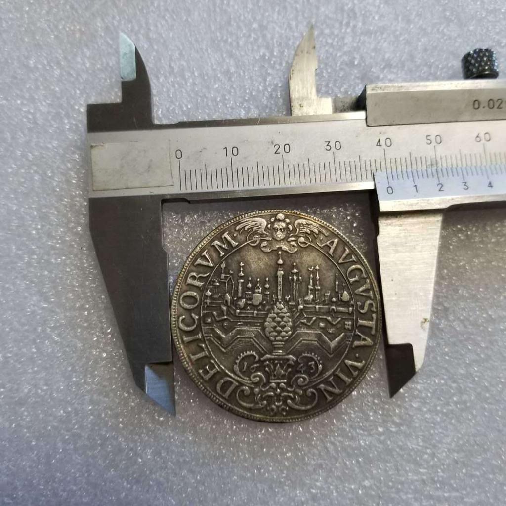 1643 German Commemorative Collectible Souvenirs Silver Coins