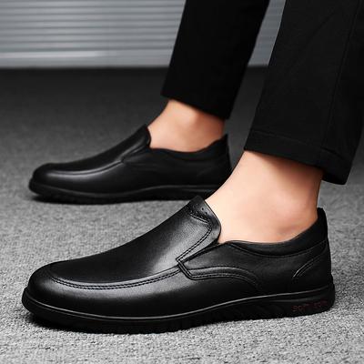 Herrenschuh Echtes Leder Herren Slipper Outdoor Herren Freizeitschuhe Herren Slipper Büroschuhe Klassische Herren Bequeme Flats