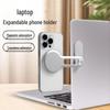Aluminum Alloy Folding Laptop Stand with Magnetic Phone Holder