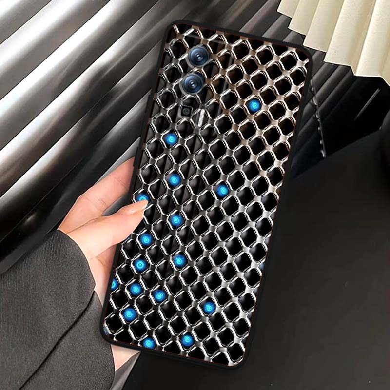 Creative metal style pattern For Xiaomi Redmi 12 13C 12C 13 10C 9T A2 9A 9C 7A Note 10S 8T 10 9 8 Pro 4G 5G Black Phone Case