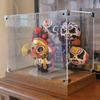 Wooden Bottom Storage Box Window Acrylic Toy Gundam Building Block Box Glue-Free Dust Cover