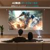 [Short Throw, Google TV Official] Home Projector, 2000 kHz High Brightness - Sovboi Ceiling Projection, Full HD 1080P, 4K Compatible, HDR10+, Camera-T
