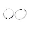 Pair ABS Chrome Headlight Ring Trim Bezel For 2014-2021 Mini Cooper F55 F56 F57