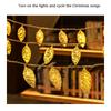 Golden LED Decorative Light String Pendant Light Post Ligh Battery Box Light String And Holiday Decoration
