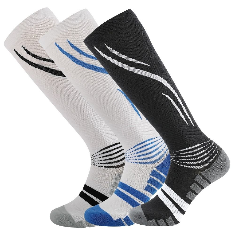 1 Pair Breathable Fitness Long Leg Socks Comfortable Cycling Calf Socks  Running