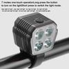 LED Bike Front Light Front Bike Headlight USB Charging with Horn Cycling Lamp 2 In 1 7 Light Modes Cycling Accessories