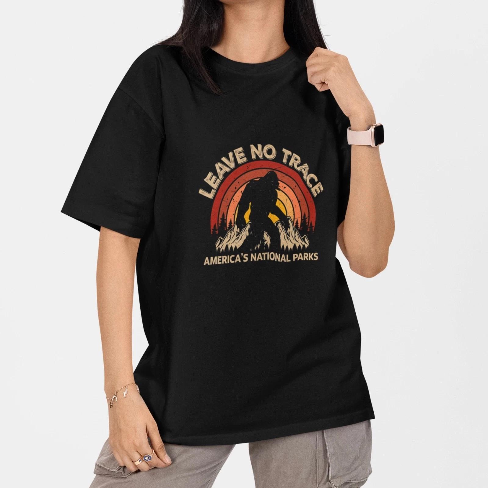 Leave No Trace T Shirt National Parks Hiking Camping Outdoor Nature Tee Gift L