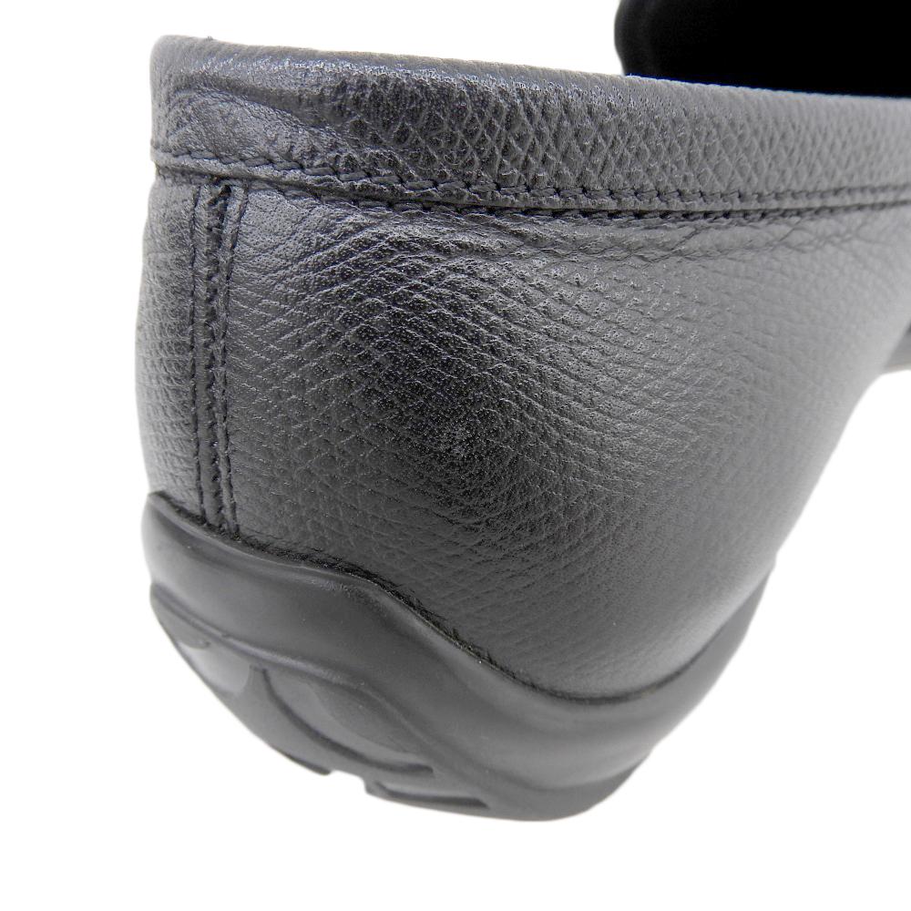 Salvatore Ferragamo Men's Leather Loafers, Black, Size 8.5, 81814 shoes 8 1/2 blackUsed