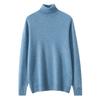 Men's Cashmere Roll Neck Sweater: Business Casual, Solid Color, Long Sleeve Knitwear for Autumn and Winter.