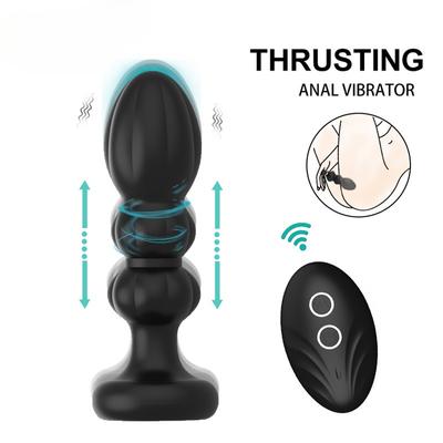 Vibratori anali telescopici Jucării sexuale pentru bărbați Masaj de prostată fără fir Plug pentru bărbați Jucării Dildo Stimulator de prostată Masturbator