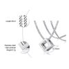 3D Square Pendant Necklaces for Men Boys,Hollow Geometry Stainless Steel Pendant Collars,Trendy Male Jewelry Gifts