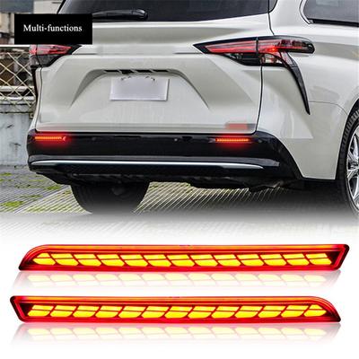 2x LED Stoßfänger Reflektor Rücklicht Brems-Blinklicht Für 2021-2023 Toyota Sienna