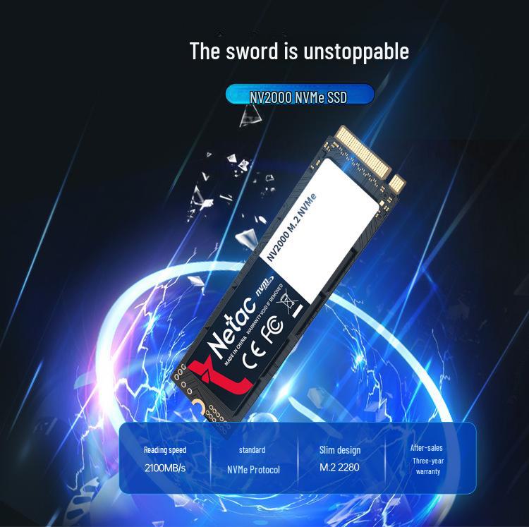

Netac NV2000 PCIe 3.0 M.2 2280 NVMe SSD Высокоскоростной твердотельный накопитель 128GB