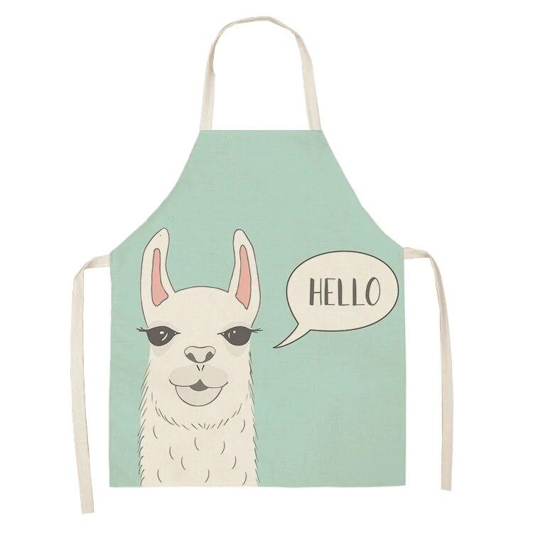 1psc Camel Sheep Stone Print Linen Cloth Without a Dincapon Kitchen Apron In the Kitchen Kitchen Apron Apron Kitchen Apron
