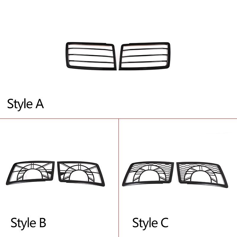Stainless Steel Car Headlight Lampshade Protection Net Cover For Land Rover Defender 90 110 2020-25 Accessories Car Modification