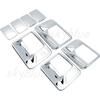 Chrome Door Handle Cover 4D W/O Passenger Keyhole for 99-16 Ford F250/F350 Superduty / 00-05 Excursion