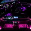 Flexible EL-Drahtlichter mit App-Steuerung Ambiente-Atmosphäre Streifenlicht Dekorative Lampen 12V Auto Innenraum Neon RGB LED-Streifen