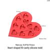 Heart-Shaped Silicone Mold for DIY Resin or Chocolate Valentine's Pendants