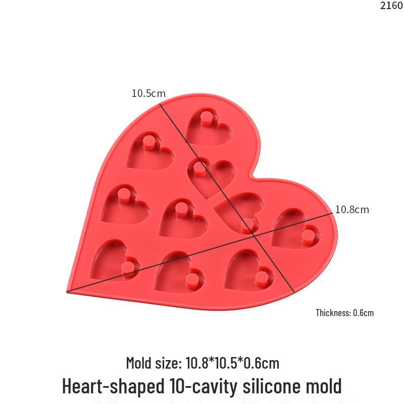 

Heart-Shaped Silicone Mold for DIY Resin or Chocolate Valentine s Pendants