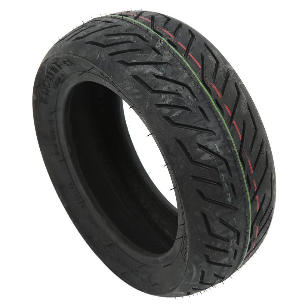 ელექტრო სკუტერის საბურავი 10x3.00 6 სკუტერისთვის გარე საბურავები ელასტიურობა წნევისადმი მდგრადობა ცვეთამედეგი რეზინის უკამერო საბურავი