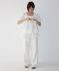 RONRON Tie Detail Button Blouse White