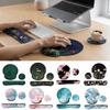3Pcs/Set Soft Mouse Wrist Support Pad Non-Slip Base Keyboard Hand Cushion  Desktop Accessories