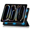 For iPad Pro 11 (2025)/11 (2024) Case Magnetic Attachment PU Leather Drop-Proof Tablet Cover with Tri-Fold Stand