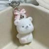 Soft Toy Bear Key Chain Stylish Ornament Resin Key Ornament Purses and Keys Pendant Handmade Detail for Durability