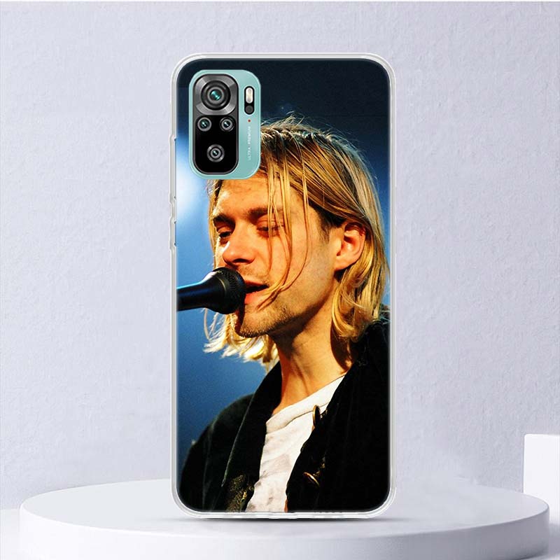 Retro Singer Kurt Cobain Soft Case For Xiaomi Redmi Note 14 14S 13 12S 11S 10S 12 11 10 Phone Cover 11T 11E Pro Plus 9 9S Shell