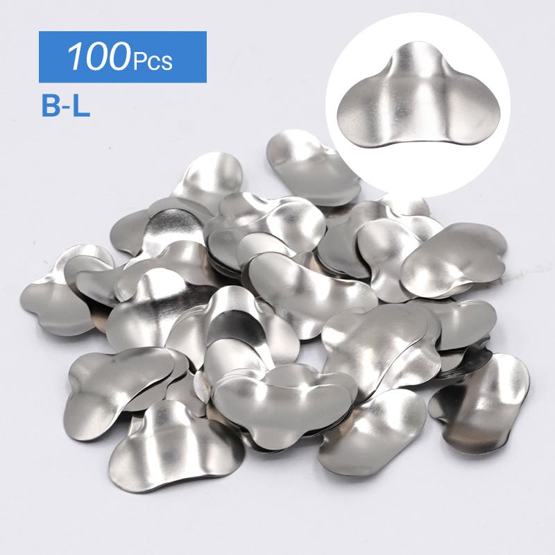 100Pcs/Set Dental Matrices Sectional Contoured Metal Matrix Bands Matrix Rings Full Teeth Replacement Dentsit Oral Care Tool