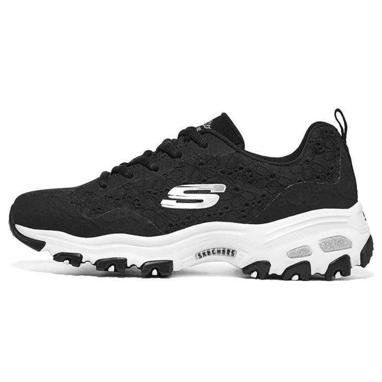(WMNS) Skechers DLites 1.0 Black White Women s 896090-BKW EU 35.5
