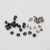 20 nitar Assorted Kit Rund kon Dekorativt 7 mm gör-det-själv-läderhantverksdubbar