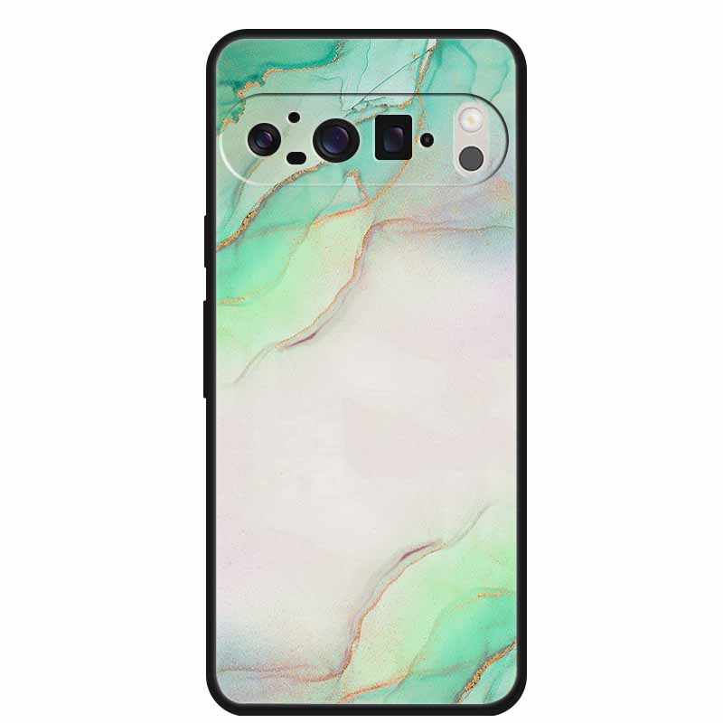 For Google Pixel 10 Pro Case Vivid Graceful Premium Marble TPU Soft Silicone Phone Cases Impact Chic Mineral-Finish Para Cover