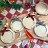 Christmas party hand-painted pendants, European and American style wooden handicrafts, diy Christmas photo frames