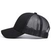 Gorras de Béisbol de Malla con Bordado Cruzado Unisex Gorra Hip Hop Primavera Verano Exterior Ajustable Sombreros Casuales Sombrero Protector Solar