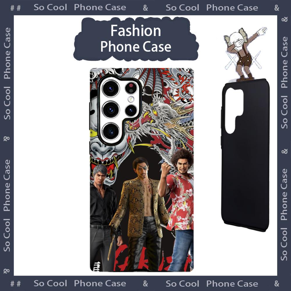 

game Yakuza Kiwami 3 Phone Case 2-in-1 Glossy shell For Samsung Galaxy S25 S24 S23 S22 S21 Plus Ultra Galaxy A36 5G