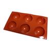 New 6-hole Semi-circular Soap Mould DIY Jelly Pudding Chocolate Mould