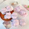 Striped Bread Bow Headband Elastic Soft Washing Face Shower Make Up Yoga Sports Hair Band Skincare Headband for Makeup Removal